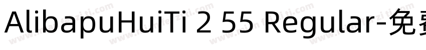 AlibapuHuiTi 2 55 Regular字体转换